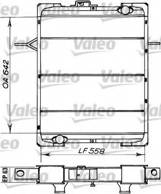 VALEO 730354 Радіатор, охолодження двигуна