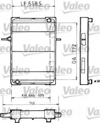 VALEO 730355 Радіатор, охолодження двигуна