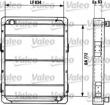 VALEO 730356 Радіатор, охолодження двигуна