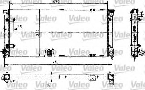 VALEO 730370 Радіатор, охолодження двигуна