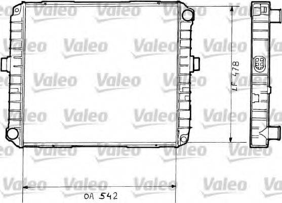 VALEO 730377 Радіатор, охолодження двигуна