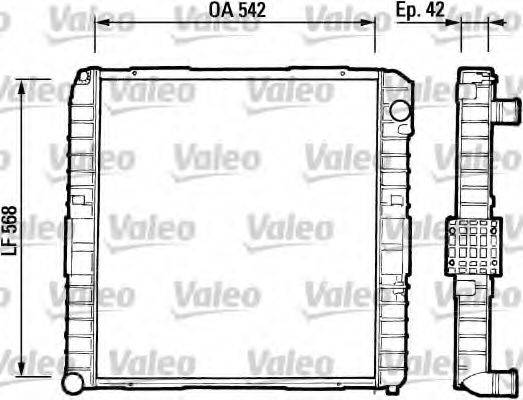 VALEO 730378 Радіатор, охолодження двигуна