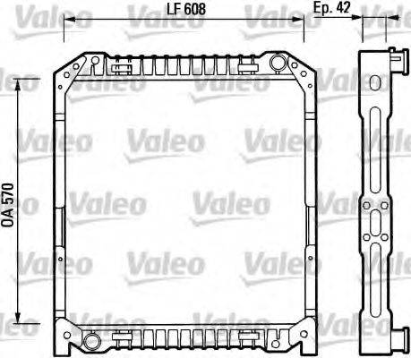 VALEO 730380 Радіатор, охолодження двигуна