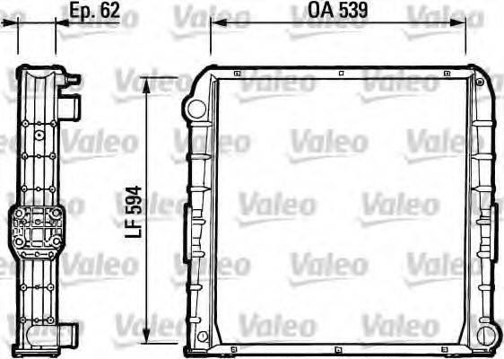 VALEO 730385 Радіатор, охолодження двигуна