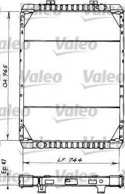 VALEO 730386 Радіатор, охолодження двигуна