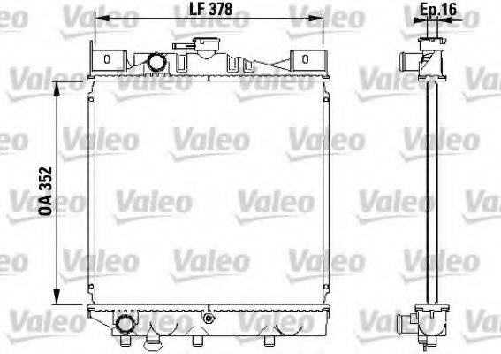 VALEO 730456 Радіатор, охолодження двигуна