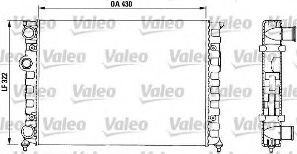 VALEO 730503 Радіатор, охолодження двигуна