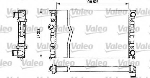 VALEO 730505 Радіатор, охолодження двигуна