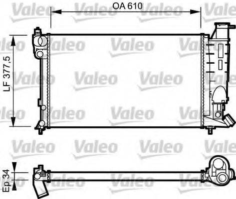 VALEO 730508 Радіатор, охолодження двигуна