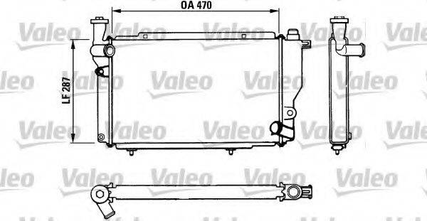 VALEO 730534 Радіатор, охолодження двигуна