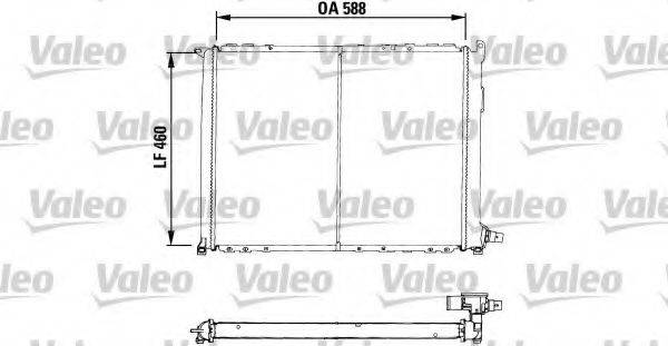 VALEO 730549 Радіатор, охолодження двигуна