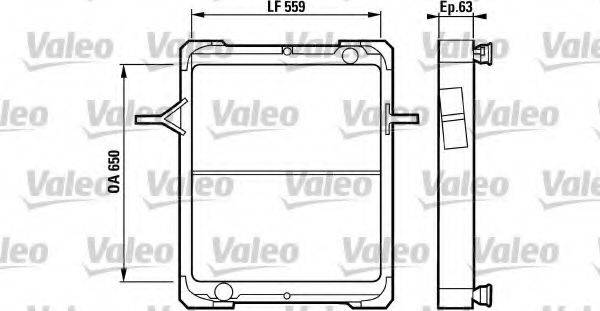 VALEO 730570 Радіатор, охолодження двигуна