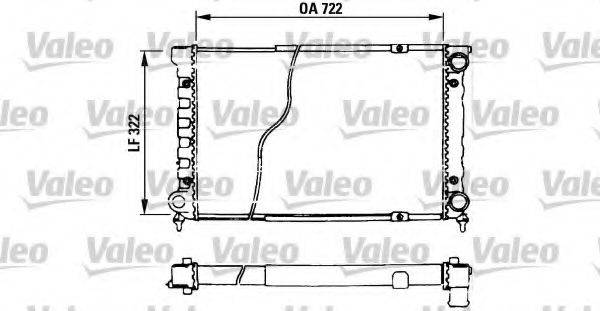 VALEO 730629 Радіатор, охолодження двигуна