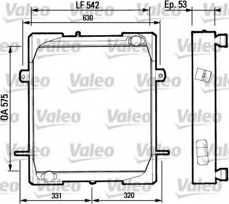 VALEO 730676 Радіатор, охолодження двигуна