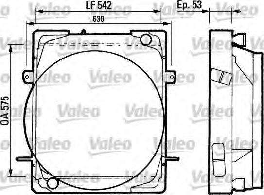 VALEO 730679 Радіатор, охолодження двигуна