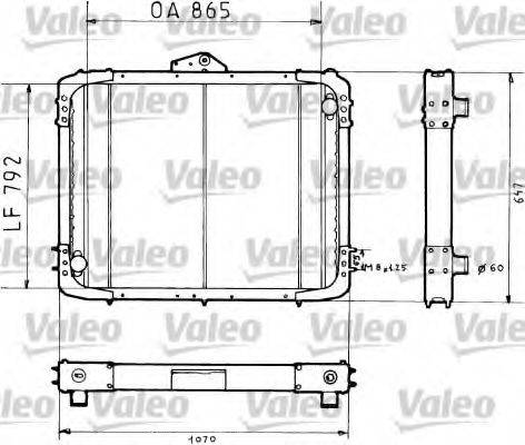 VALEO 730726 Радіатор, охолодження двигуна