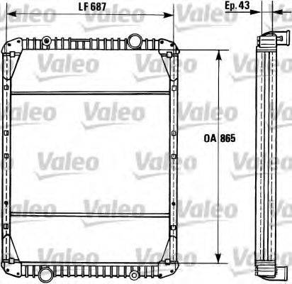 VALEO 730748 Радіатор, охолодження двигуна