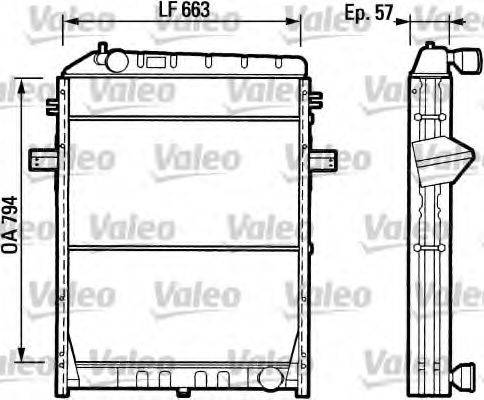 VALEO 730841 Радіатор, охолодження двигуна