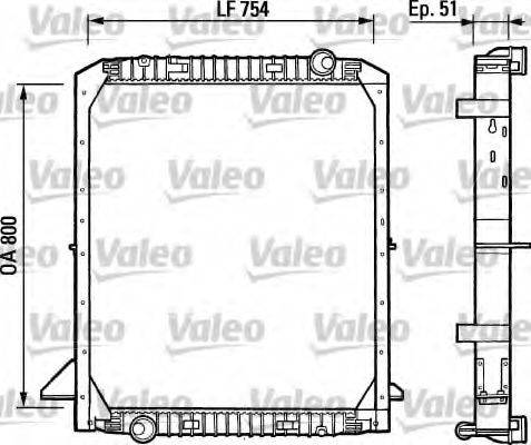 VALEO 730964 Радіатор, охолодження двигуна