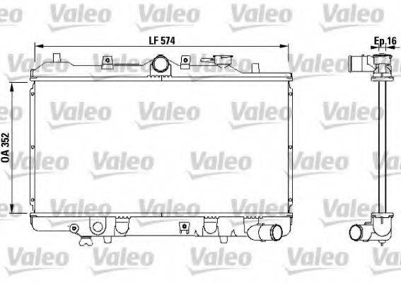 VALEO 731142 Радіатор, охолодження двигуна