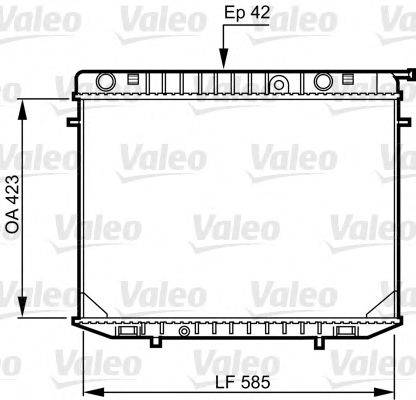 VALEO 731237 Радіатор, охолодження двигуна