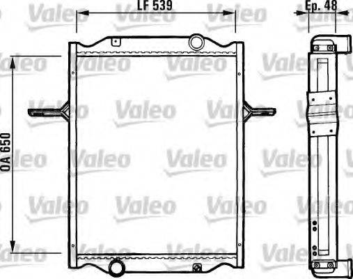 VALEO 731263 Радіатор, охолодження двигуна