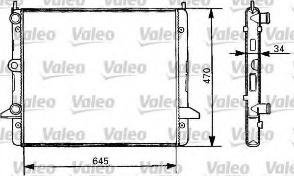 VALEO 731387 Радіатор, охолодження двигуна