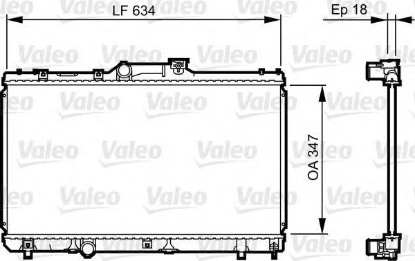 VALEO 731441 Радіатор, охолодження двигуна