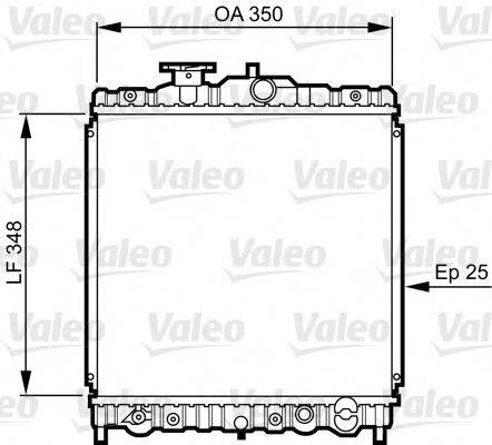 VALEO 731459 Радіатор, охолодження двигуна