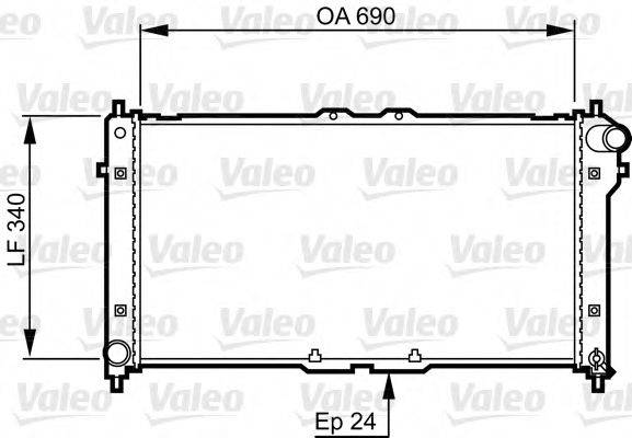 VALEO 731466 Радіатор, охолодження двигуна