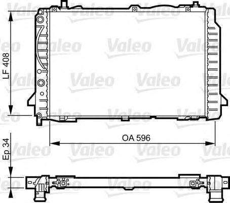 VALEO 731503 Радіатор, охолодження двигуна