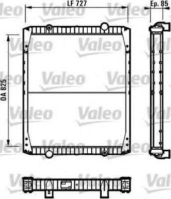 VALEO 731553 Радіатор, охолодження двигуна