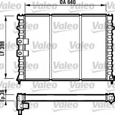 VALEO 731586 Радіатор, охолодження двигуна