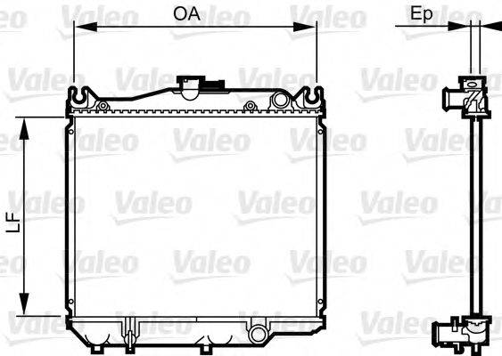 VALEO 731692 Радіатор, охолодження двигуна