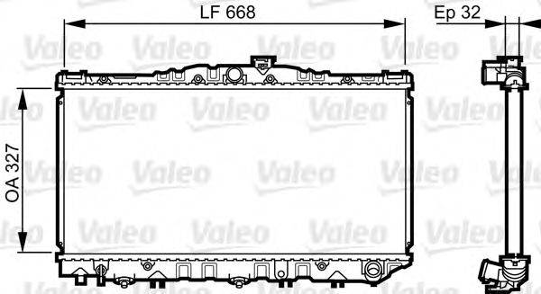 VALEO 731698 Радіатор, охолодження двигуна