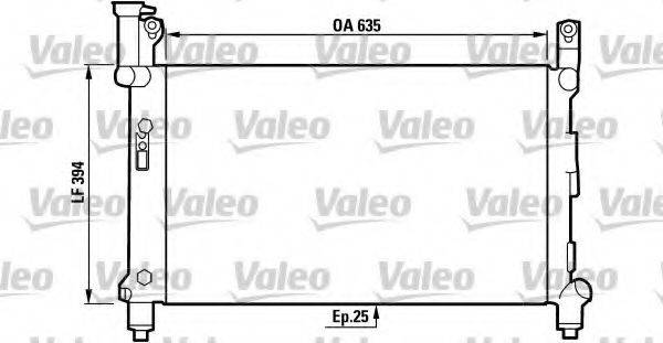 VALEO 731721 Радіатор, охолодження двигуна