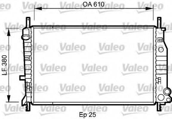 VALEO 731724 Радіатор, охолодження двигуна