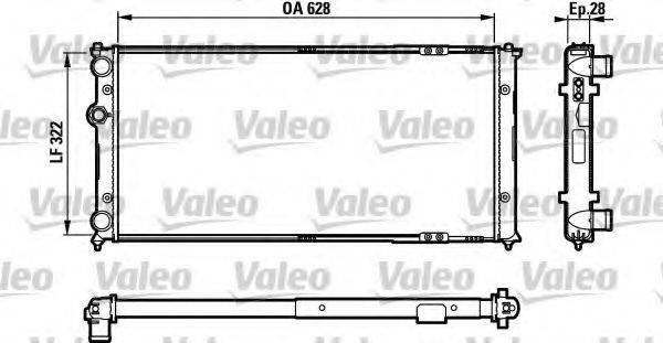 VALEO 731728 Радіатор, охолодження двигуна