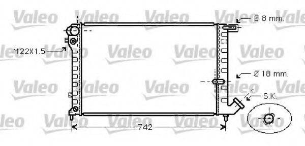 VALEO 731752 Радіатор, охолодження двигуна