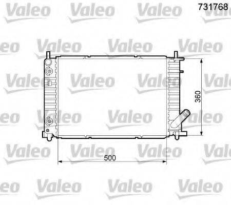 VALEO 731768 Радіатор, охолодження двигуна