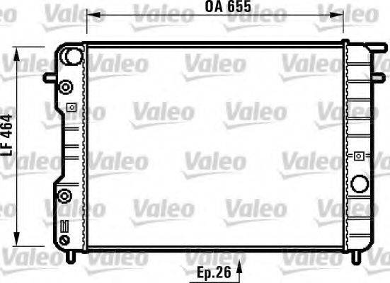 VALEO 731840 Радіатор, охолодження двигуна