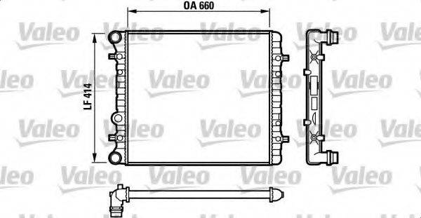 VALEO 732175 Радіатор, охолодження двигуна