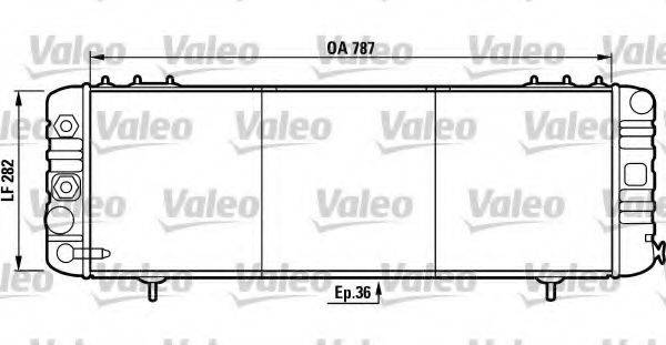 VALEO 732258 Радіатор, охолодження двигуна