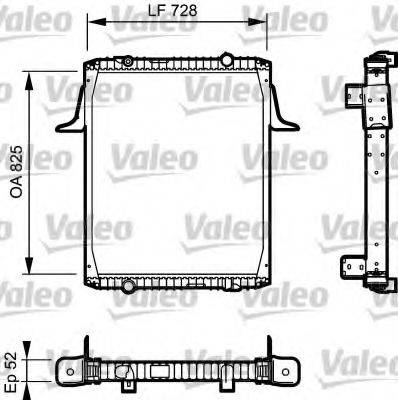 VALEO 732329 Радіатор, охолодження двигуна