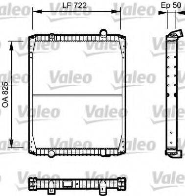 VALEO 732330 Радіатор, охолодження двигуна