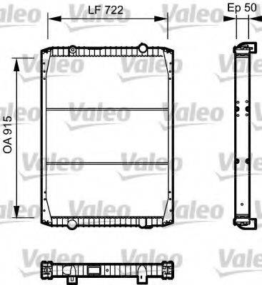 VALEO 732331 Радіатор, охолодження двигуна