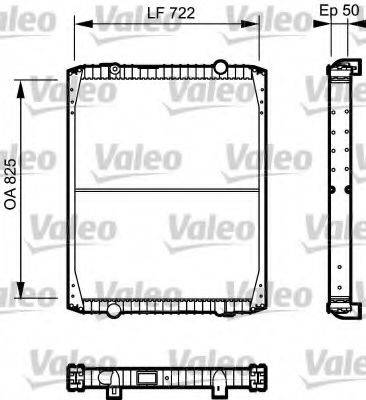 VALEO 732333 Радіатор, охолодження двигуна