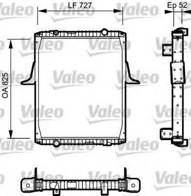 VALEO 732336 Радіатор, охолодження двигуна