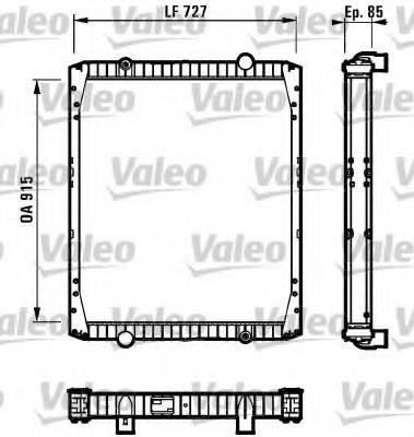 VALEO 732337 Радіатор, охолодження двигуна