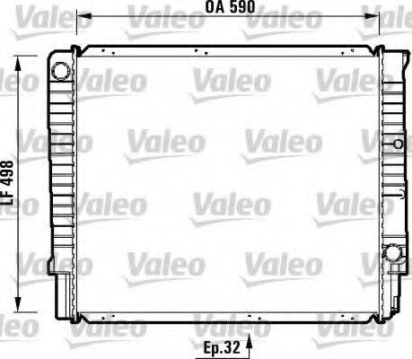 VALEO 732369 Радіатор, охолодження двигуна